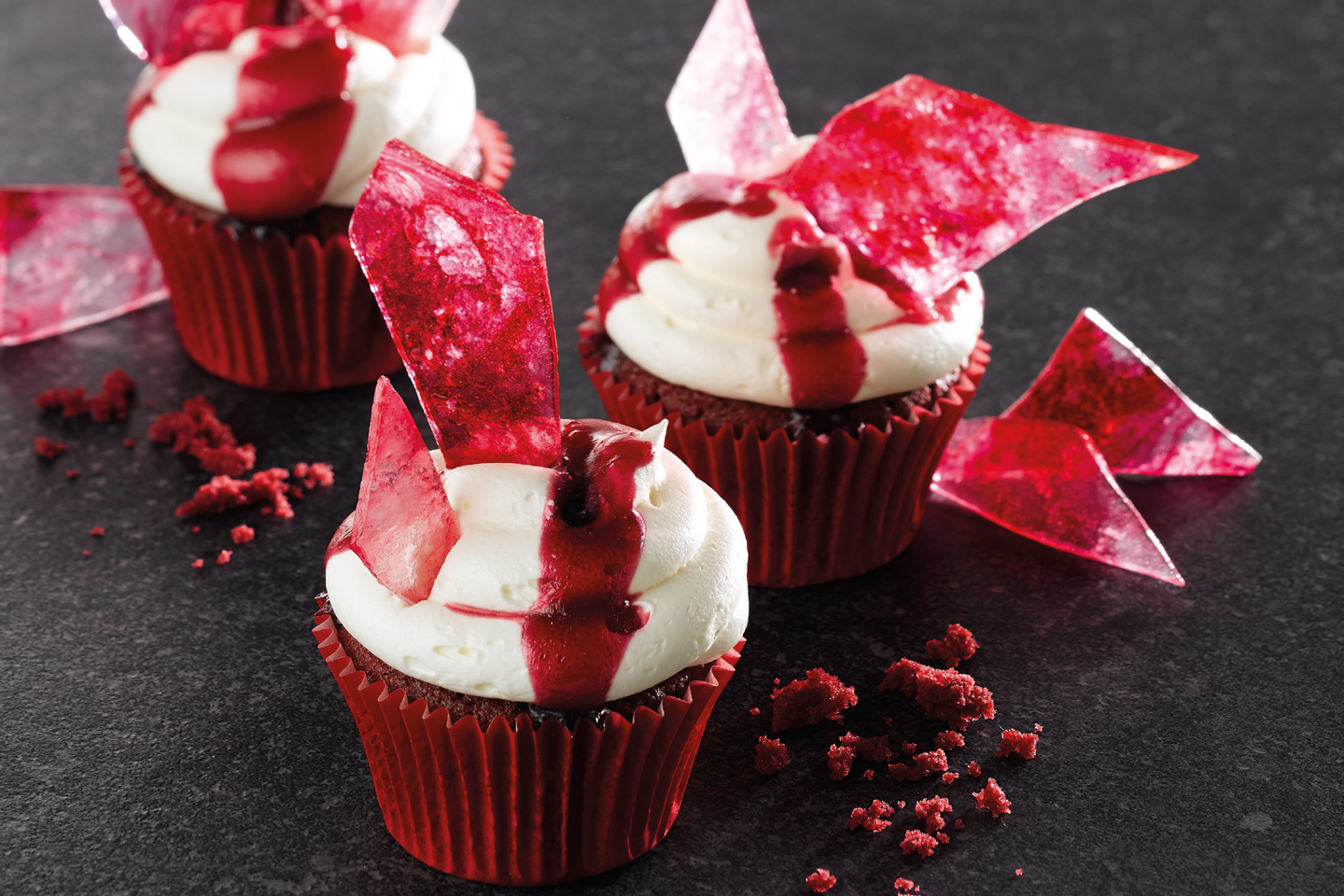 Dawn Red Bloody Cup Cakes